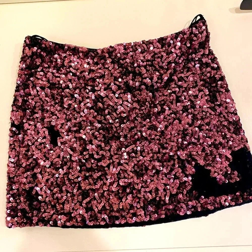 Alice + Olivia Sequin Skirt
